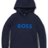 Kinder-Hoodie aus Fleece mit Logo-Detail Kinder-Hoodie aus Fleece mit Logo-Detail