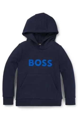 Kinder-Hoodie aus Fleece mit Logo-Detail