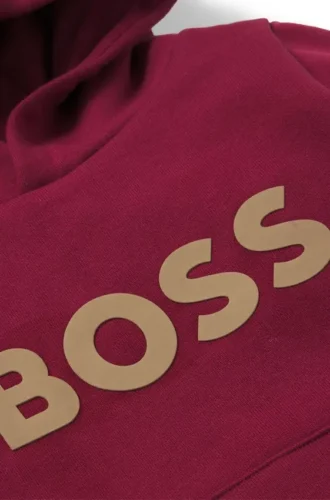 Kinder-Hoodie aus Fleece mit Logo-Detail