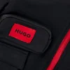 Kinder-Hoodie aus Stretch-Baumwolle mit Reißverschluss und rotem Logo-Label