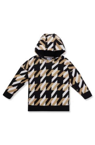 Kinder-Hoodie mit charakteristischem Allover-Muster