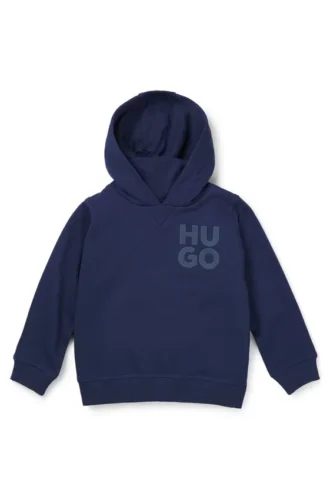 Kinder-Hoodie mit gestapeltem Logo