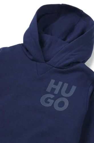 Kinder-Hoodie mit gestapeltem Logo