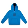 Kinder-Hoodie mit gestapeltem Logo aus Baumwollmischung