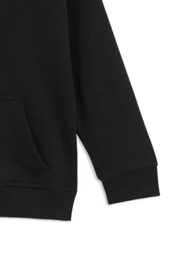 Kinder-Hoodie mit gestapeltem Logo aus Baumwollmischung