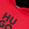 Kinder-Hoodie mit gestapeltem Logo aus Baumwollmischung