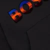 Kinder-Hoodie mit gesticktem Logo im Farbverlauf