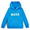 Kinder-Hoodie mit Kontrastlogo aus Baumwollmischung