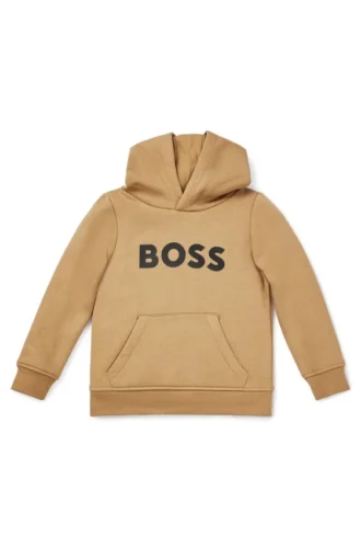 Kinder-Hoodie mit Kontrastlogo aus Baumwollmischung