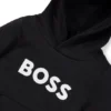 Kinder-Hoodie mit Kontrastlogo aus Baumwollmischung