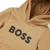 Kinder-Hoodie mit Kontrastlogo aus Baumwollmischung