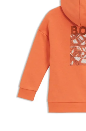 Kinder-Hoodie mit Motiv auf der Rückseite aus Baumwollmischung