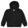 Kinder-Hoodie mit Reißverschluss und Logo-Print