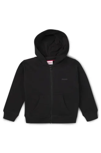 Kinder-Hoodie mit Reißverschluss und Logo-Print
