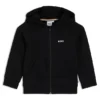 Kinder-Hoodie mit Reißverschluss und Logo-Print aus Baumwollmischung Kinder-Hoodie mit Reißverschluss und Logo-Print aus Baumwollmischung