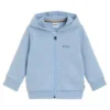 Kinder-Hoodie mit Reißverschluss und Logo-Print aus Baumwollmischung Kinder-Hoodie mit Reißverschluss und Logo-Print aus Baumwollmischung