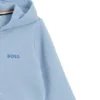 Kinder-Hoodie mit Reißverschluss und Logo-Print aus Baumwollmischung Kinder-Hoodie mit Reißverschluss und Logo-Print aus Baumwollmischung