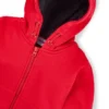 Kinder-Hoodie mit Reißverschluss und Logo-Print aus Baumwollmischung