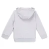 Kinder-Hoodie mit Reißverschluss und Logo-Print aus Baumwollmischung