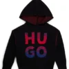 Kinder-Hoodie mit zweifarbigem, übereinanderliegendem Logo