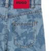 Kinder-Jeans mit Sternenprint in lockerer Passform aus Baumwoll-Denim