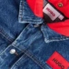 Kinder-Jeansjacke mit abnehmbarer Fleece-Kapuze