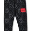 Kinder-Jogginghose aus Baumwollmischung mit durchgehendem Logo-Print