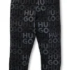Kinder-Jogginghose aus Baumwollmischung mit durchgehendem Logo-Print