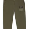 Kinder-Jogginghose aus Baumwollmischung mit geteiltem Logo