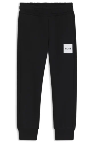 Kinder-Jogginghose aus Baumwollmischung mit Logo-Etikett