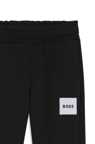 Kinder-Jogginghose aus Baumwollmischung mit Logo-Etikett