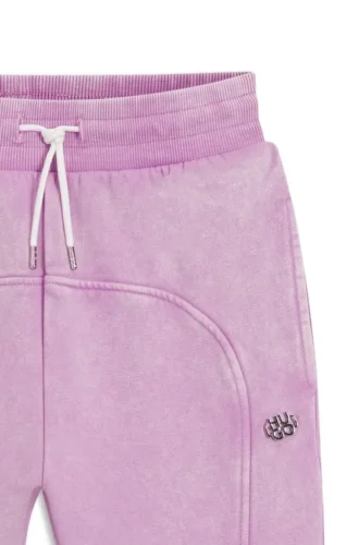 Kinder-Jogginghose mit gestapeltem Logo aus Baumwollmischung