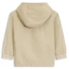 Kinder-Kapuzenjacke mit gestreiften Ärmelbündchen Kinder-Kapuzenjacke mit gestreiften Ärmelbündchen