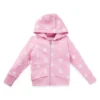 Kinder-Kapuzenpullover aus Baumwollmischung mit Reißverschluss, Logos und Herzen