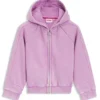 Kinder-Kapuzenpullover mit Reißverschluss aus Baumwollmisch-Fleece