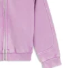 Kinder-Kapuzenpullover mit Reißverschluss aus Baumwollmisch-Fleece
