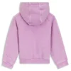 Kinder-Kapuzenpullover mit Reißverschluss aus Baumwollmisch-Fleece