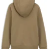 Kinder-Kapuzenpullover mit Reißverschluss und Logo-Etikett