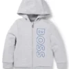Kinder-Kapuzenpullover mit Reißverschluss und vertikalem Logo Kinder-Kapuzenpullover mit Reißverschluss und vertikalem Logo