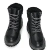 Kinder-Lederstiefel mit Double-B-Monogramm