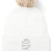 Kinder-Mütze mit Glitzereffekt und Double-B-Monogramm