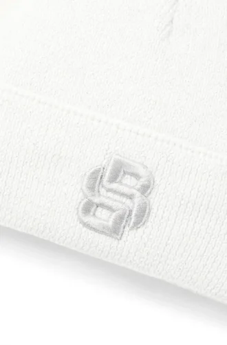 Kinder-Mütze mit Glitzereffekt und Double-B-Monogramm