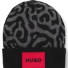 Kinder-Mütze mit Jacquard-gewebtem Gepardenmuster Kinder-Mütze mit Jacquard-gewebtem Gepardenmuster