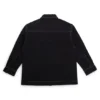 Kinder-Overshirt aus Stretch-Baumwolle mit rotem Logo-Etikett