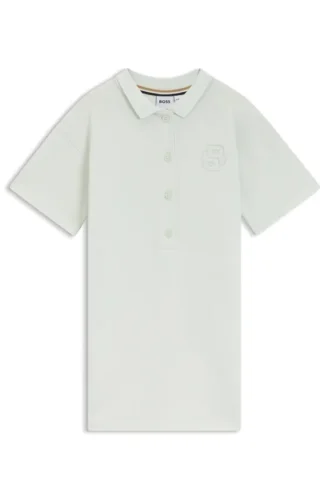 Kinder-Polokleid aus Stretch-Baumwollpiqué