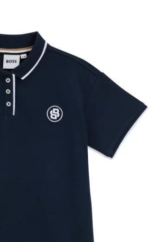 Kinder-Polokleid aus Stretch-Baumwollpiqué