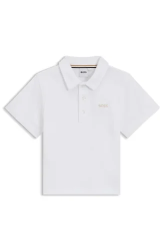 Kinder-Poloshirt aus Baumwolle mit gesticktem Logo