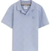 Kinder-Poloshirt aus Stretch-Baumwolle mit Steppoptik Kinder-Poloshirt aus Stretch-Baumwolle mit Steppoptik