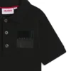 Kinder-Poloshirt mit geteiltem Logo aus Stretch-Baumwolle Kinder-Poloshirt mit geteiltem Logo aus Stretch-Baumwolle