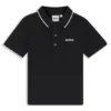 Kinder-Poloshirt mit Logo-Print aus Baumwollpiqué
